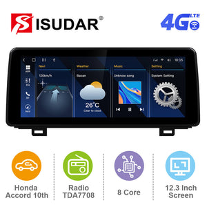 12.3 Inch Android 12 Apple Carplay Car Stero For HONDA/ACCORD 10th Generation 2018-