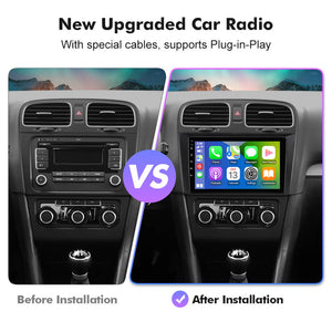 NEW! Android 10-Android 13 QLED Android Auto 9” Car Radio  For Volkswagen VW Golf 6 2008-2016