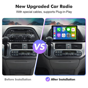 NEW! Android 10-Android 13 QLED Android Auto 9” Car Radio For Honda Odyssey 2005 - 2010
