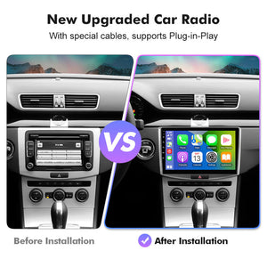 NEW! Android 10-Android 13 QLED Android Auto 10” Car Radio For VW/Volkswagen/Passat B6 B7 wireless carplay