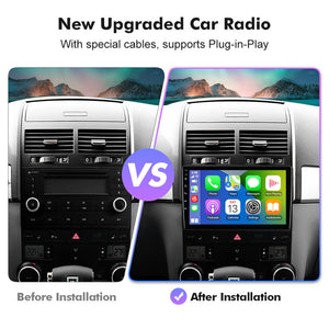 NEW! Android 10-Android 13 QLED Android Auto 9” Car Radio For VW/Volkswagen/Touareg/Transporter T5