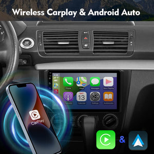 For BMW 1 Series E81 Apple Carplay Car Radio Multimedia Android 12 stereo Navigation GPS