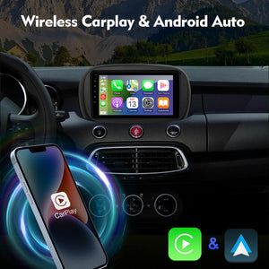 For Fiat 500X 2014-2019 Android 8 Core Car Radio Stereo DVD auto navi multimedia 9 inch Voice Command