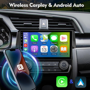 For Honda Civic 10 FC FK 2015 - 2020 Car Radio Multimedia Video Player Navigation stereo GPS Android 12