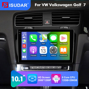 NEW! Android 10-Android 13 QLED Android Auto 10” Car Radio For Right-hand drive VW/Volkswagen/Golf 7 2013-