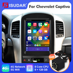 ISUDAR Android 12 Tesla Style Car Radio For Chevrolet Captiva 2006-2012 Auto Multimedia