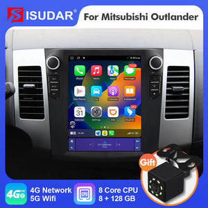 ISUDAR Android 12 Tesla Style Vertical Screen Car Radio for Mitsubishi Outlander XI 2 2008-2011 Multimedia Player