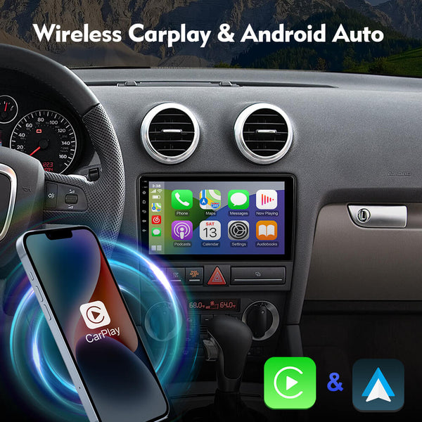  Carplay inalámbrico para Audi A3 8P S3 RS3 RS3-7 pulgadas  Android coche estéreo in-Dash navegación GPS pantalla táctil radio con  cámara de respaldo y Canbus : Electrónica