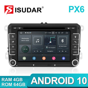 Isudar 7 inch Auto radio 2 Din PX6 For VW/Golf/Tiguan/Skoda/ - ISUDAR Official Store