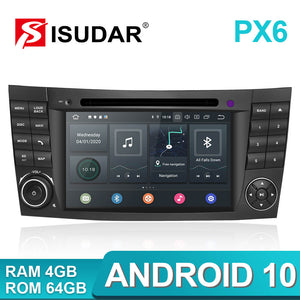 Isudar PX6 Android 10 2 Din Car Multimedia Player For Mercedes/Benz/E-Class/W211/E300/CLK/W209 - ISUDAR Official Store