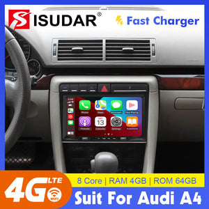 Clearance Sale!ISUDAR Android 10 QLED Car Radio For Audi A4 II 2 B6 III 3 B7 S4 RS4