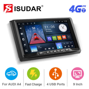 Clearance Sale!ISUDAR Android 10 QLED Car Radio For Audi A4 II 2 B6 III 3 B7 S4 RS4