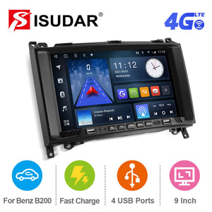 Clearance Sale!ISUDAR Android 10 QLED Full screen Car Radio For Mercedes/Benz/Sprinter/B200/B-class/W245/B170/W169