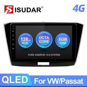 QLED screen Android 10 Car Radio For VW/Passat b8 Magotan 2015- - ISUDAR Official Store
