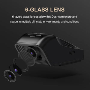 Isudar 1080P Car Front Camera video recorder USB DVR 16GB card with using Sony CCD lens - ISUDAR Official Store