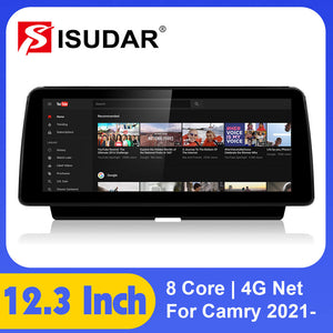 12.3 Inch Android 10 1920*720P 4G Car Radio For Toyota Camry 2021-