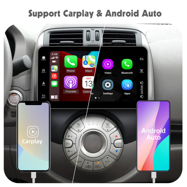 Autoradio bluetooth Carplay 1 Din GPS 7'' Écran Tactile