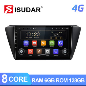 QLED RDS wireless carplay Car Radio For Skoda Fabia 2015 2016 2017 2018 2019 - ISUDAR Official Store