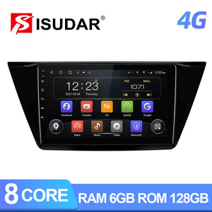 T72 QLED 4G Sim card Auto radio For VW/Volkswagen/TOURAN 2016 2017 2018- - ISUDAR Official Store