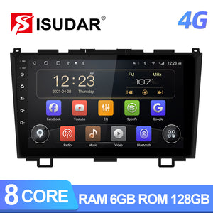 T72 QLED Android 10 Car Radio For Honda/CRV/CR-V 2006 2007-2011 GPS Navigation - ISUDAR Official Store