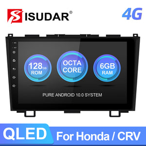 T72 QLED Android 10 Car Radio For Honda/CRV/CR-V 2006 2007-2011 GPS Navigation - ISUDAR Official Store