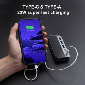 SUDAR USB Docking For Tesla Model Y Model 3 2021 USB HUB Splitter Station Extender Mobile Fast Charging Data Transfer Type-C