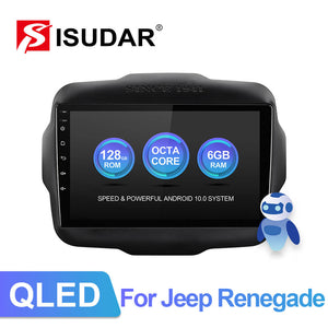 ISUDAR QLED Voice control Android 10  V72 Car Radio For Jeep Renegade 2012-2018 - ISUDAR Official Store