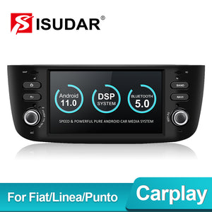 Isudar Voice control Car radio 1 Din Android 10 For Fiat/grande punto evo/Linea/2012-2018 - ISUDAR Official Store
