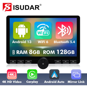 10 inch Android 13-14 Button Car Radio For Universal - No Frame Version