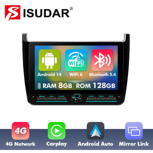 10 inch Android 14 New Design Angle Key 2.0 Touch Screen Car Radio Button Car Stereo For VW/Volkswagen/POLO Sedan 2009-2017 - ISUDAR Official Shop