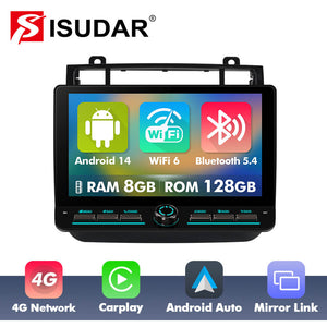 10 inch Android 14 New Design Angle Key 2.0 Touch Screen Car Radio Button Car Stereo For Volkswagen Touareg FL NF 2010 - 2018 - ISUDAR Official Shop