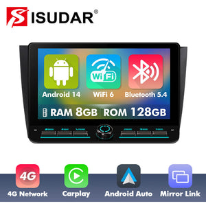 10 inch Android 14 New Design Angle Key 2.0 Touch Screen Car Radio Button Car Stereo For Volkswagen VW Golf 6 2008-2016 - ISUDAR Official Shop