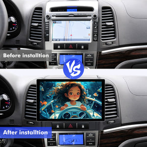 NEW! 11.5” Android 13 For Hyundai Santa Fe 2006-2012 Car Radio HDMI Video Output