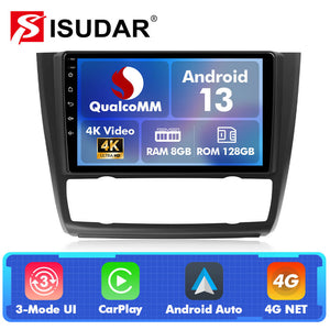 Q74X Qualcomm Android 13 Cat Stereo 9" For BMW 1 Series E81 - ISUDAR Official Shop