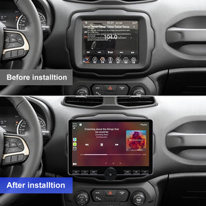 10 inch Android 14/Android 13 Button Car Radio For Jeep Renegade 2014-2018