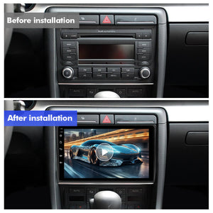 For Audi A4 S4 RS4 2002-2008 T75 Upgrade from T72 Android 14 UIS7865 Car Radio