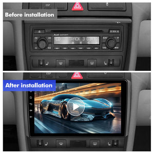 For Audi A6 C5 S6 RS6 1997-2004 T75 Upgrade from T72 Android 14 UIS7865 Car Radio
