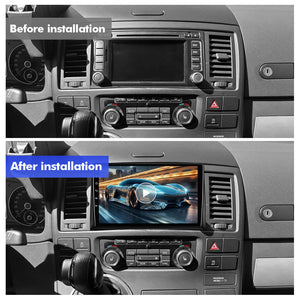 For Volkswagen VW Transporter Multivan T5 Caravel T75 series Android 14 UIS7865 Car Radio with 9" Screen