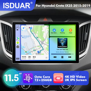 NEW! 11.5” Android 13 For Hyundai Creta IX25 2015-2019 Car Radio HDMI Video Output