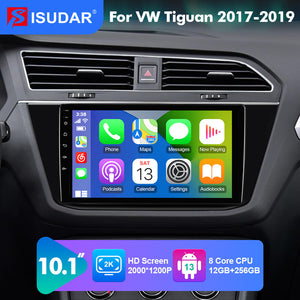 NEW! Android 10-Android 13 QLED Android Auto 10” Car Radio For VW/Volkswagen/Tiguan 2017-2019