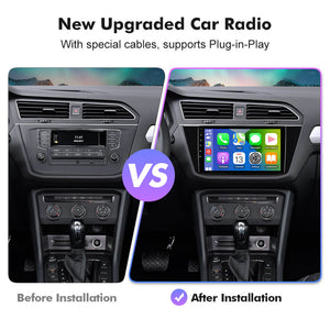 NEW! Android 10-Android 13 QLED Android Auto 10” Car Radio For VW/Volkswagen/Tiguan 2017-2019