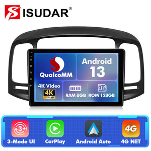 Q74 Qualcomm Android 13 9" Car Radio For Dodge Attitude 2006-2011/Hyundai Accent 2006-2011