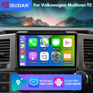 NEW! Android 10-Android 13 QLED Android Auto 9” Car Radio For Volkswagen VW Transporter Multivan T5 Caravel