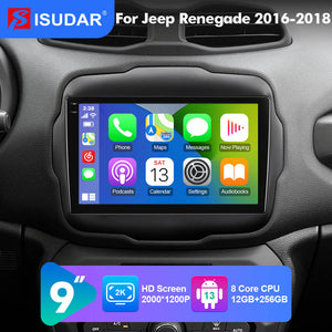 NEW! Android 13 For Jeep Renegade 2014 2015 2016 2017 2018 9 inch screen car radio
