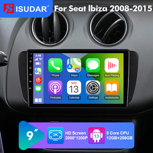 NEW! Android 13 For Seat Ibiza 2009-2015 2K HD Screen Carplay 9” Car Radio
