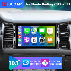 NEW! Android 13 For Skoda Kodiaq 2017-2021 2K Screen Android Auto 10.1” Car Radio