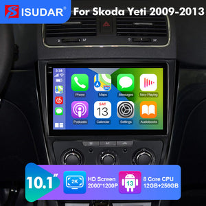 NEW! Android 13 For Skoda Yeti 2009 2010 2011 2012 2013 2K Screen Android Auto 10.1” Car Radio