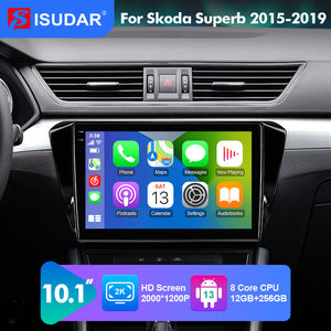 NEW! Android 13 For Volkswagen Skoda Superb 3 2016- 2K Screen Android Auto 10.1” Car Radio