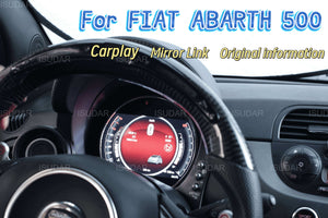 For FIAT Abarth 500 2007-2015 Digital Carplay Instrumental Cluster Speedometer Screen dashboard