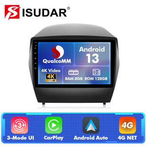 For Hyundai Tucson 2 Ix35 2009-2015 Q74 Qualcomm Android 13 9" Car Radio